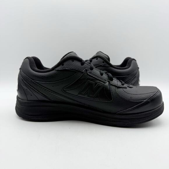 New Balance Womens 577 Walking Sneakers US 9 Wide Black Leather Athletic NIB - Picture 4 of 13